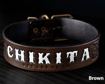 Personalized dog collar, Cat Collar, Dog Collar Personalized, Custom Dog Collar, Leather Dog Collar, Engraved Leather Dog Collar, Dog Collar