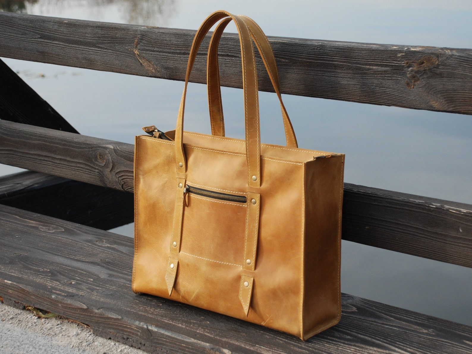 Yellow leather bag leather handbag leather shoulder bag | Etsy