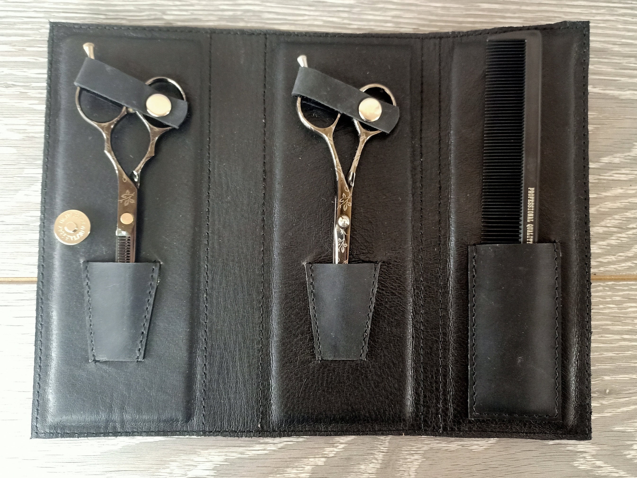 Leather Scissor Caseleather Tool Roll up Pouch Tool Etsy