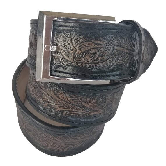 Hand Stamped Leather Belt Waist Belt Leather Belt Men Hand Etsy
