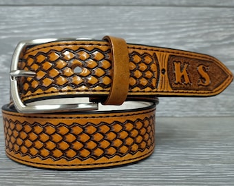 Leather Belt Western belt, Mens Western Belt, Cowboy Belt, Custom Leather Belts, Handmade Leather Belts, Personalized Tooled