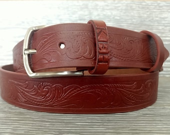 Brown Classic Casual belt, Best Man Gift, Personalized Engraved Leather Belt, Personalized Belt, Jeans Belt, Christmas Gift