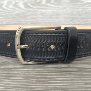 Gradient Tan Belt Leather Belt Mens Belt Tooled Leather - Etsy