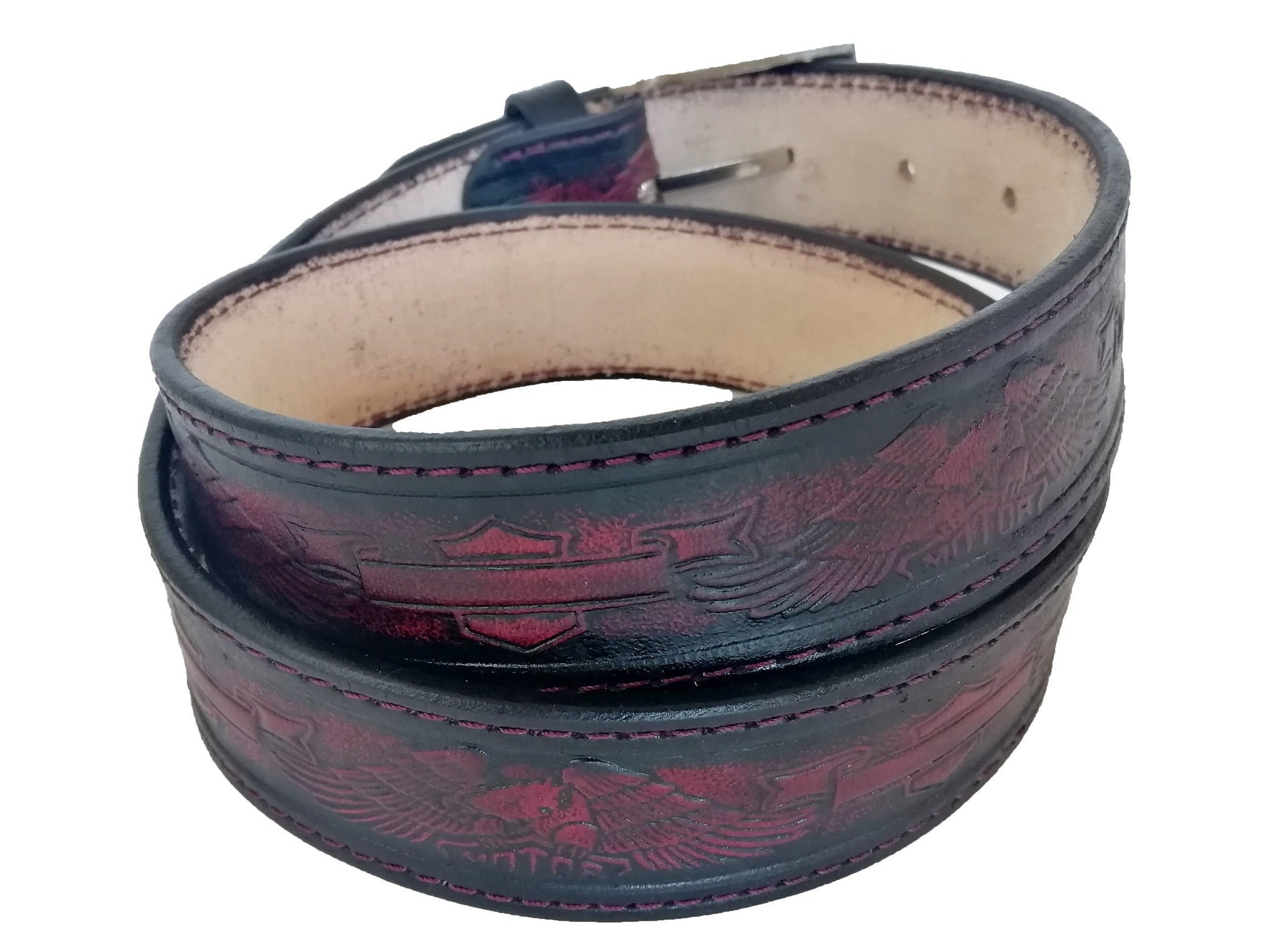 Biker belt leather belt for men mens belts designer belts Etsy