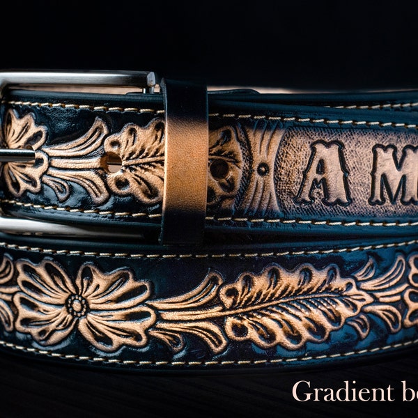 Ceinture western, ceinture western pour homme, ceinture de cow-boy, ceintures en cuir personnalisées, ceinture en cuir pour homme, ceinture en cuir pour homme, ceinture en cuir faite main, cuir véritable