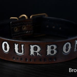 Braunes Lederhalsband mit Namen, Hunde-Liebhaber-Geschenk, Hundegeschenk, Hundemama-Geschenk, Hundepapa, Hundehalsband-Leder-personalisiertes Hundehalsband-Welpenhalsband