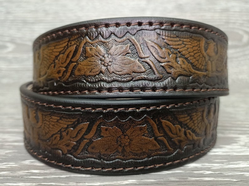 Mens Belts Leather Belt Cowboy Belt Mens Leather Belt Etsy