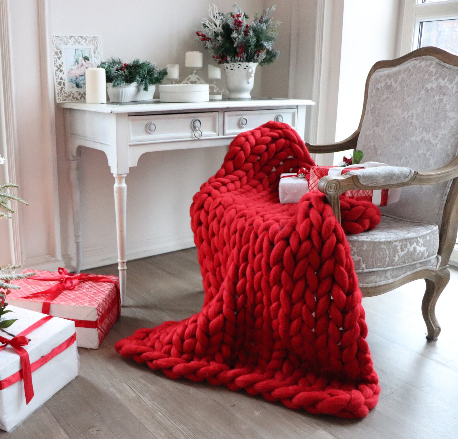 Knit Blanket Large Knit Blanket Big Knit Blanket Big Etsy