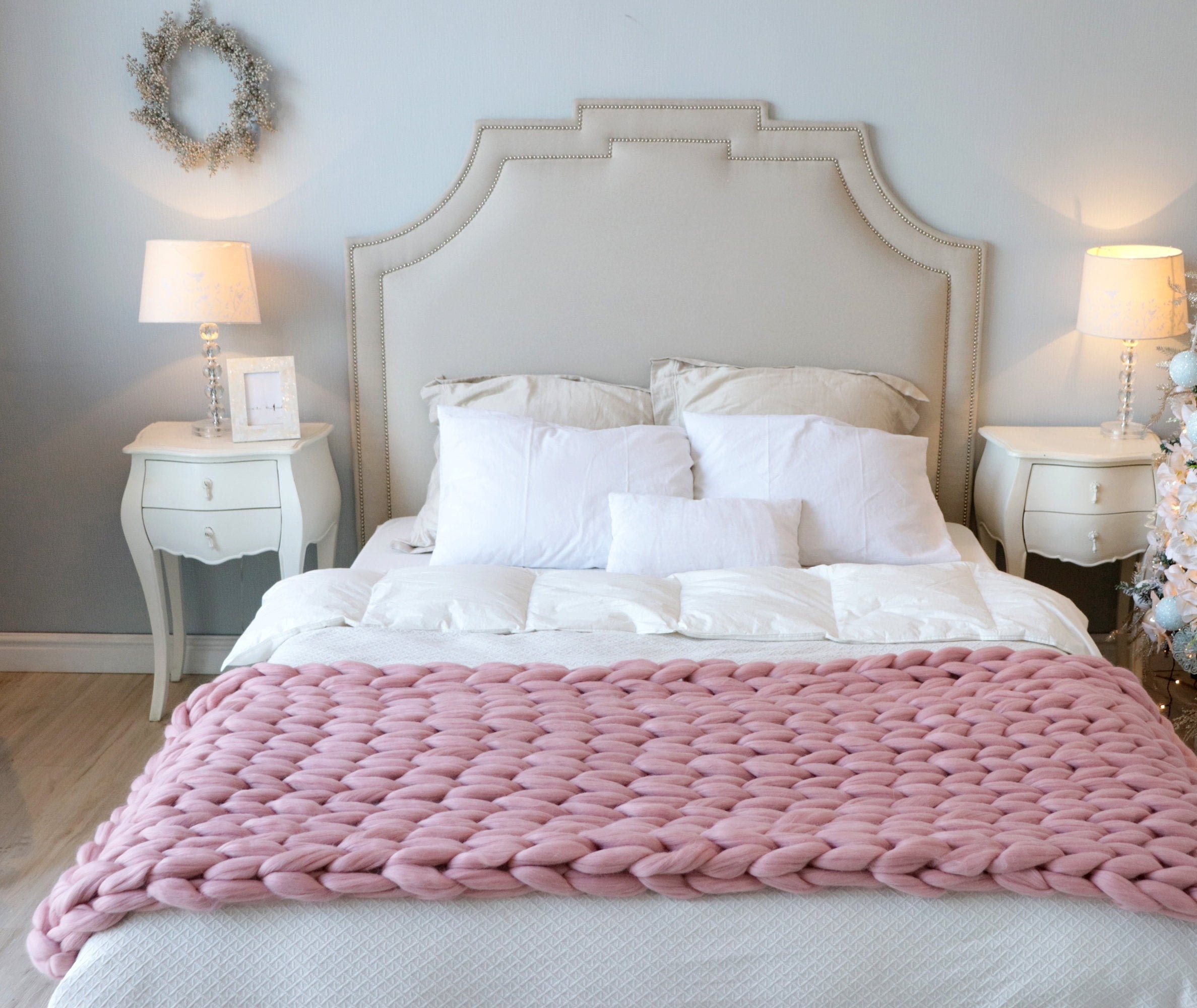 Navy Throw Blanket Navy Throw Navy Chunky Knit Blanket Blue Etsy