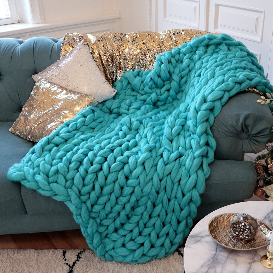 Chucky Blanket Red Throw Blanket Chucky Knit Blanket Red Etsy