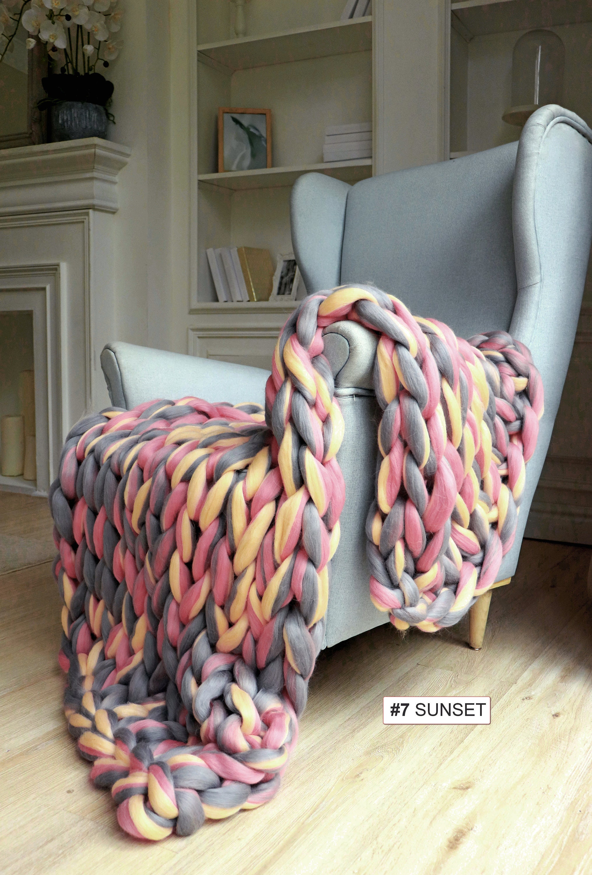 Chunky Woven Blanket Large Knit Blanket Large Woven Blanket Etsy