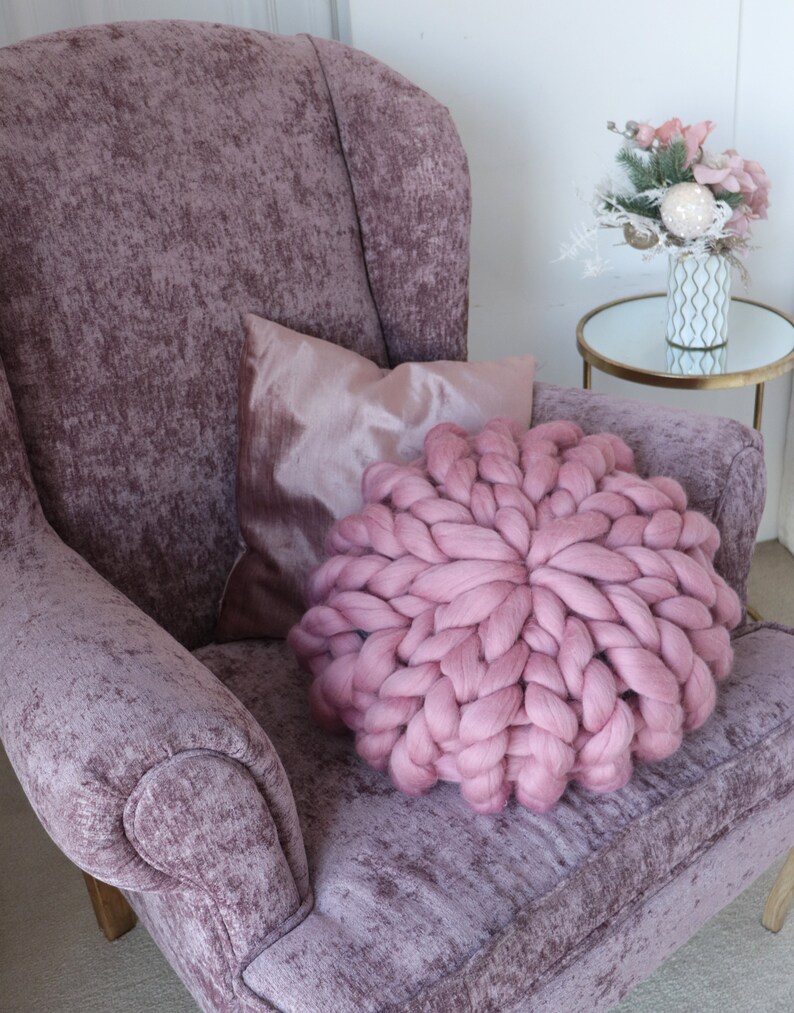 Throw Pillow Pillows Throw Pillows Chunky Knit Pillow Etsy