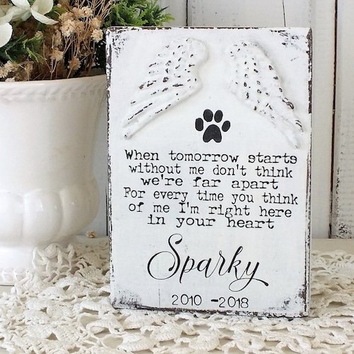 Custom Dog Passing Gift in Loving Memory of Dog Sign Pet Etsy