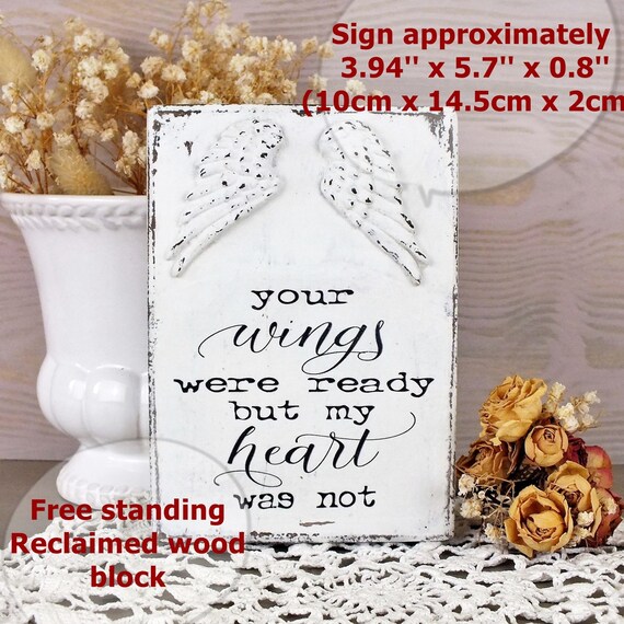 Download Free Your Wings Were Ready Sign Remembrance Gift Loss Of Loved Etsy SVG Cut Files