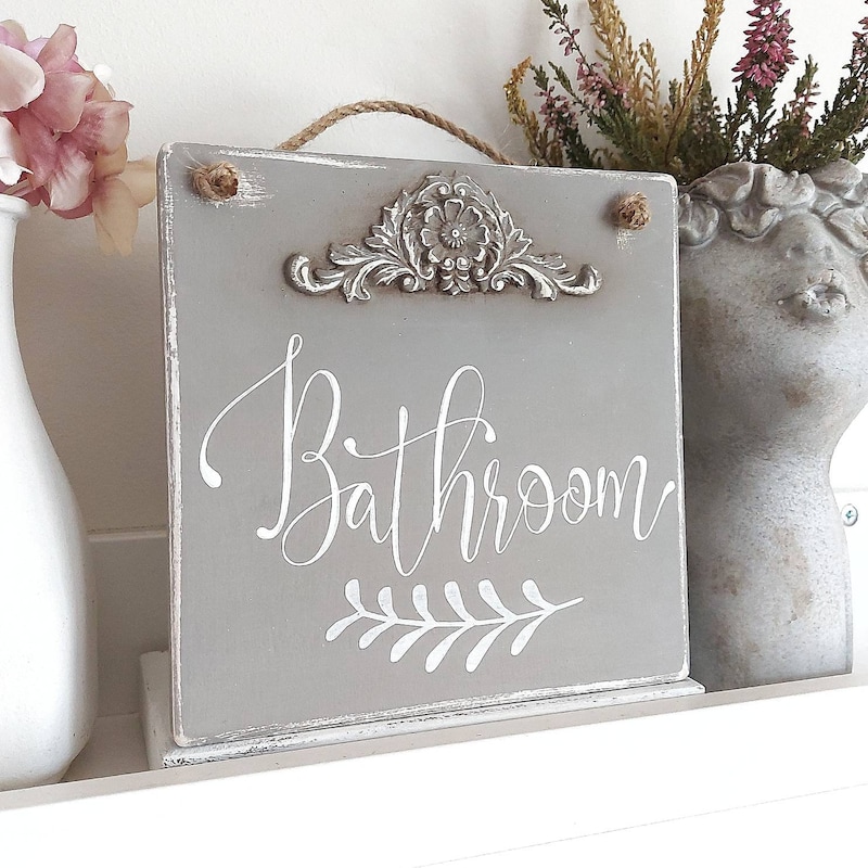 Bathroom Door Signs - Etsy