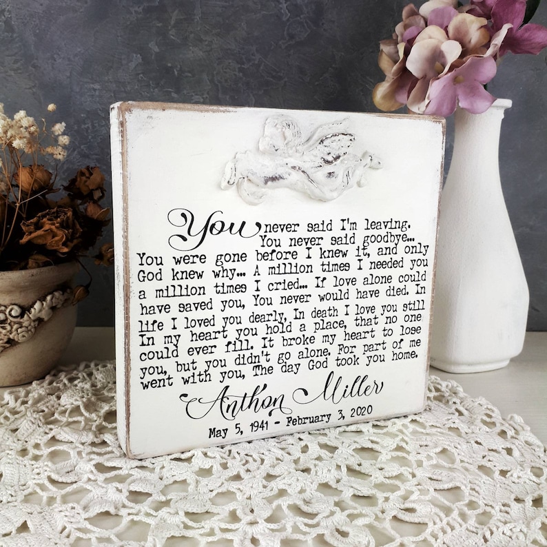 Sympathy gift loss of husband memorial keepsake grief gift Etsy