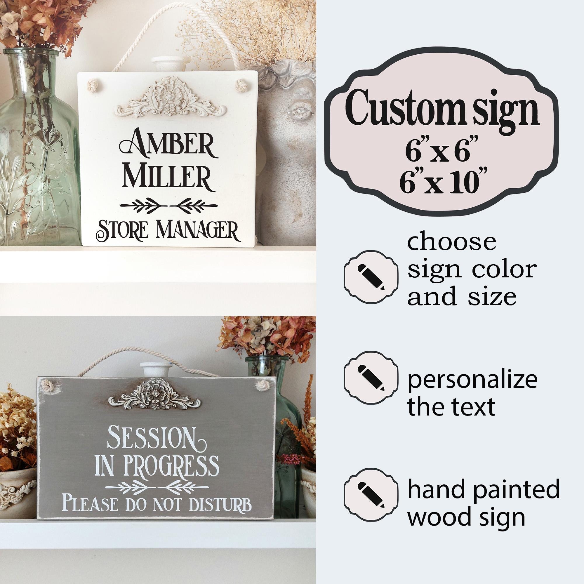Custom Room Sign, Hand-painted Door Plaque - Etsy