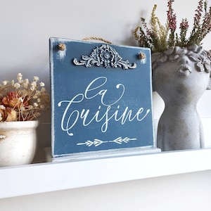 La Küche Zeichen, Bauernhaus Küche Dekor, kundenspezifisches hölzernes Zeichen