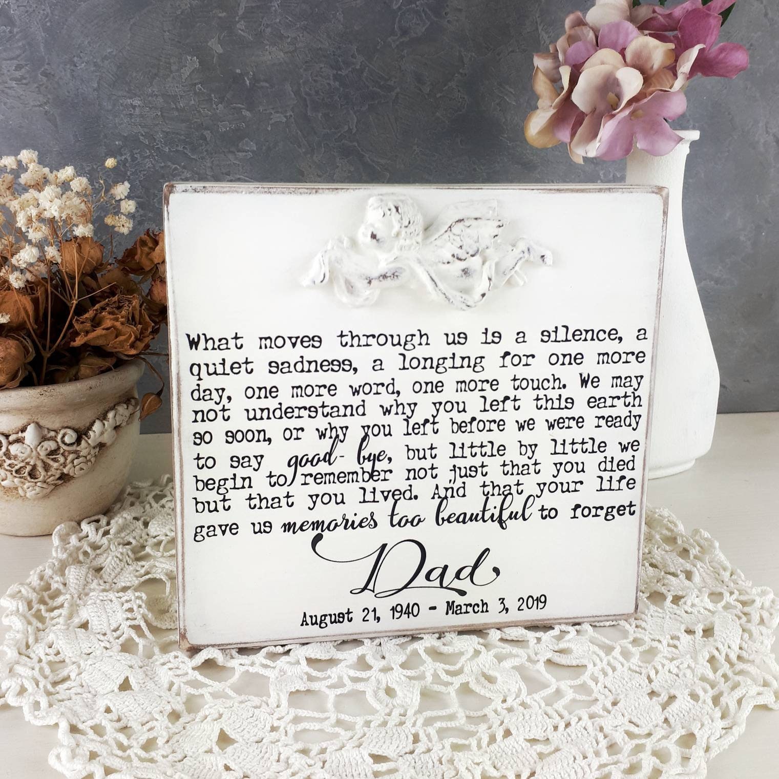 Sympathy Gift For Loss Of Dad Dad Memorial Picture Frame,Bereavement Gifts Fo
