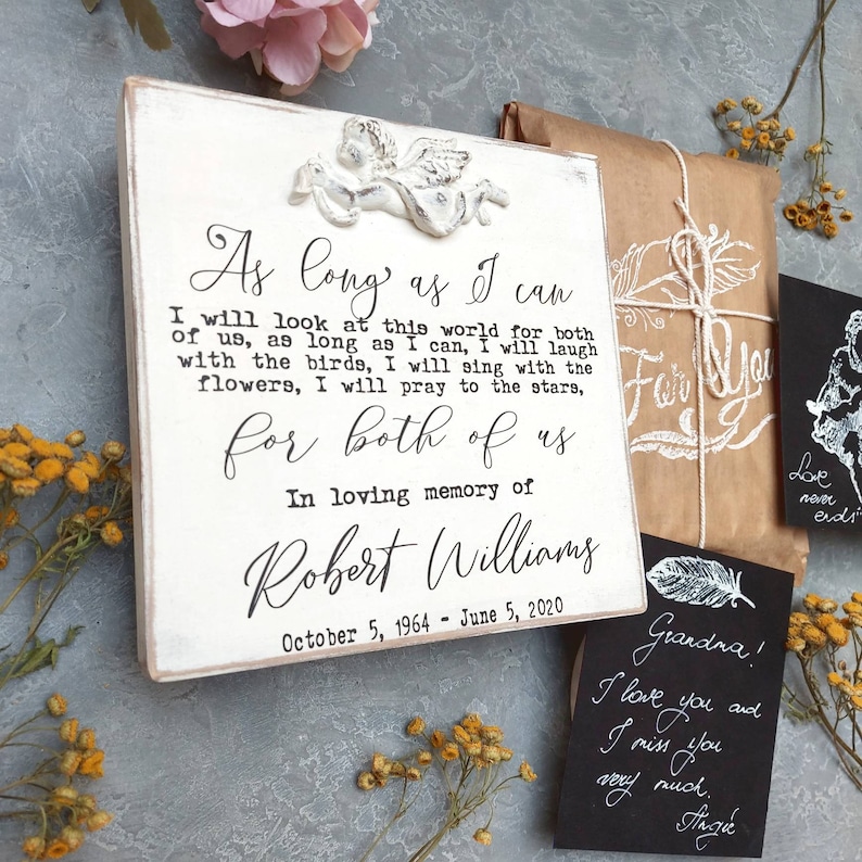 Sympathy Gift Loss of Husband Grieving Wife Gift Loving Etsy