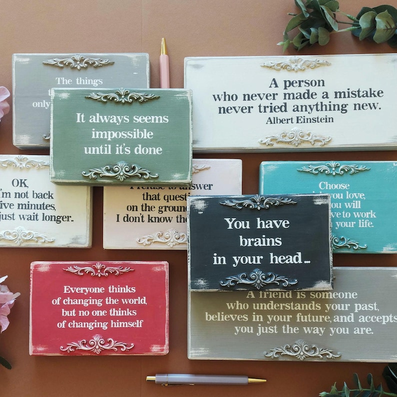 Custom mini wood sign