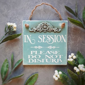 In session sign, do not disturb, Business door decor, Business gift