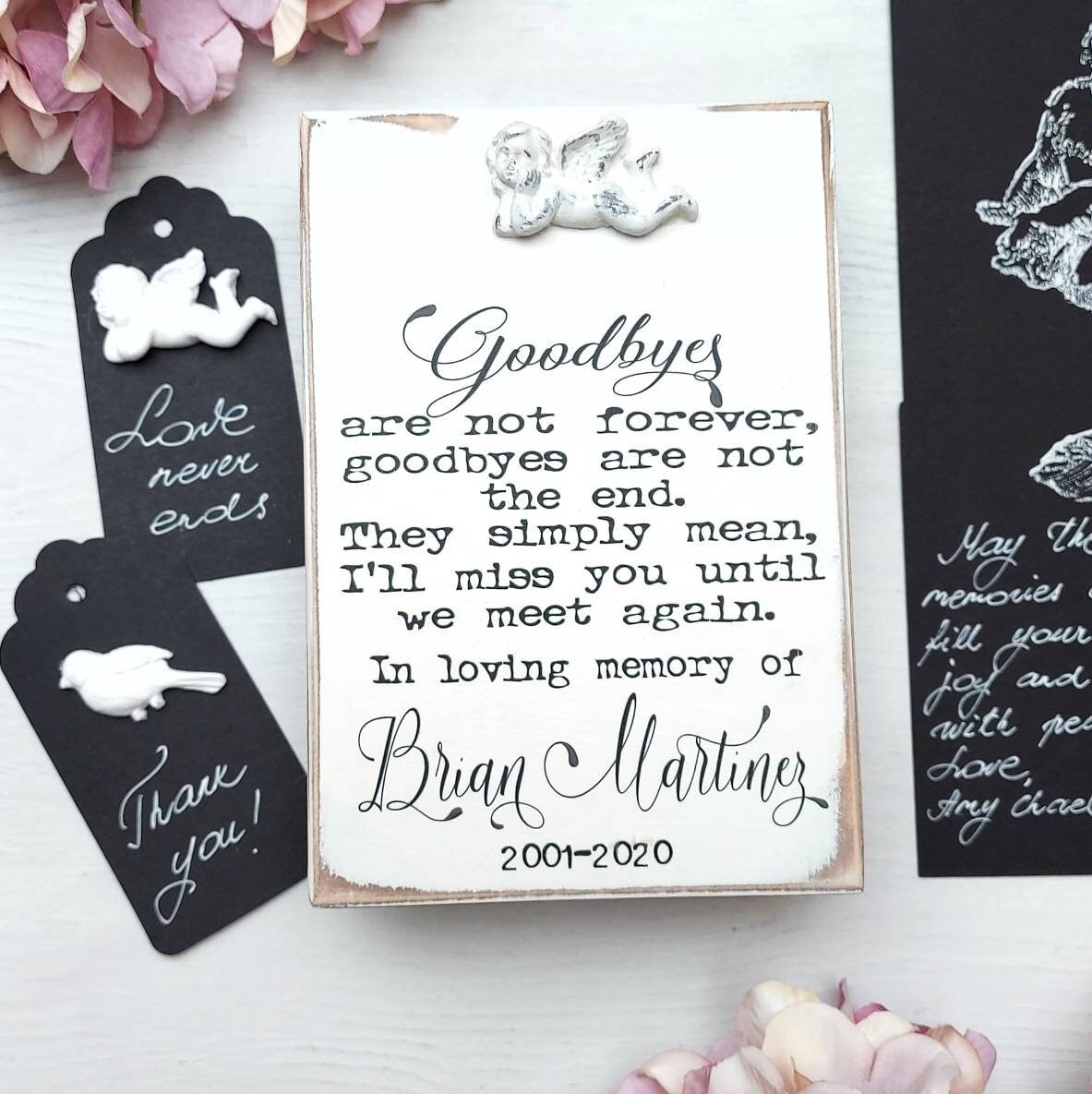 Personalized Sympathy gift Remembrance wood sign Loss of Etsy