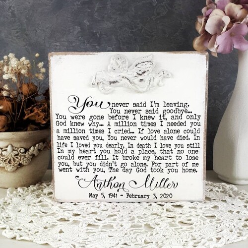 Sympathy Gift Loss of Husband Grieving Wife Gift Loving Etsy