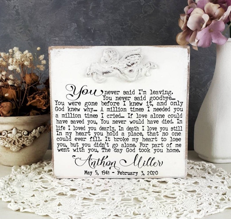Sympathy gift loss of husband memorial keepsake grief gift Etsy