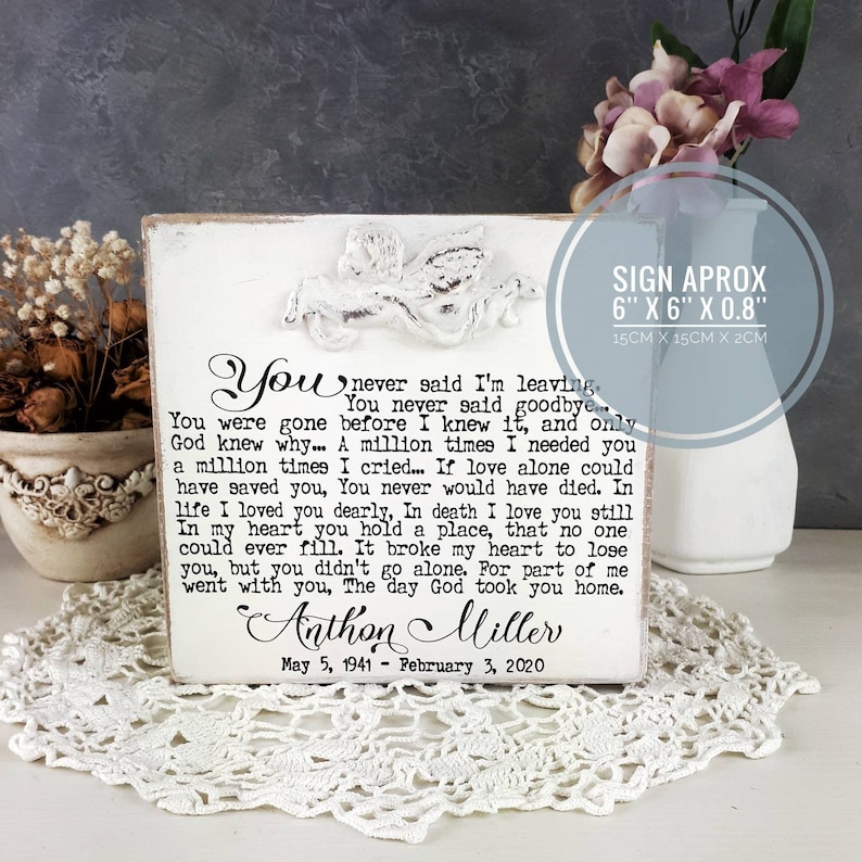 Sympathy gift loss of husband memorial keepsake grief gift Etsy