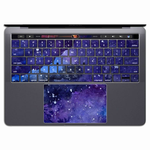 Purple Macbook Keyboard Stickers Macbook Keyboard Decal Etsy