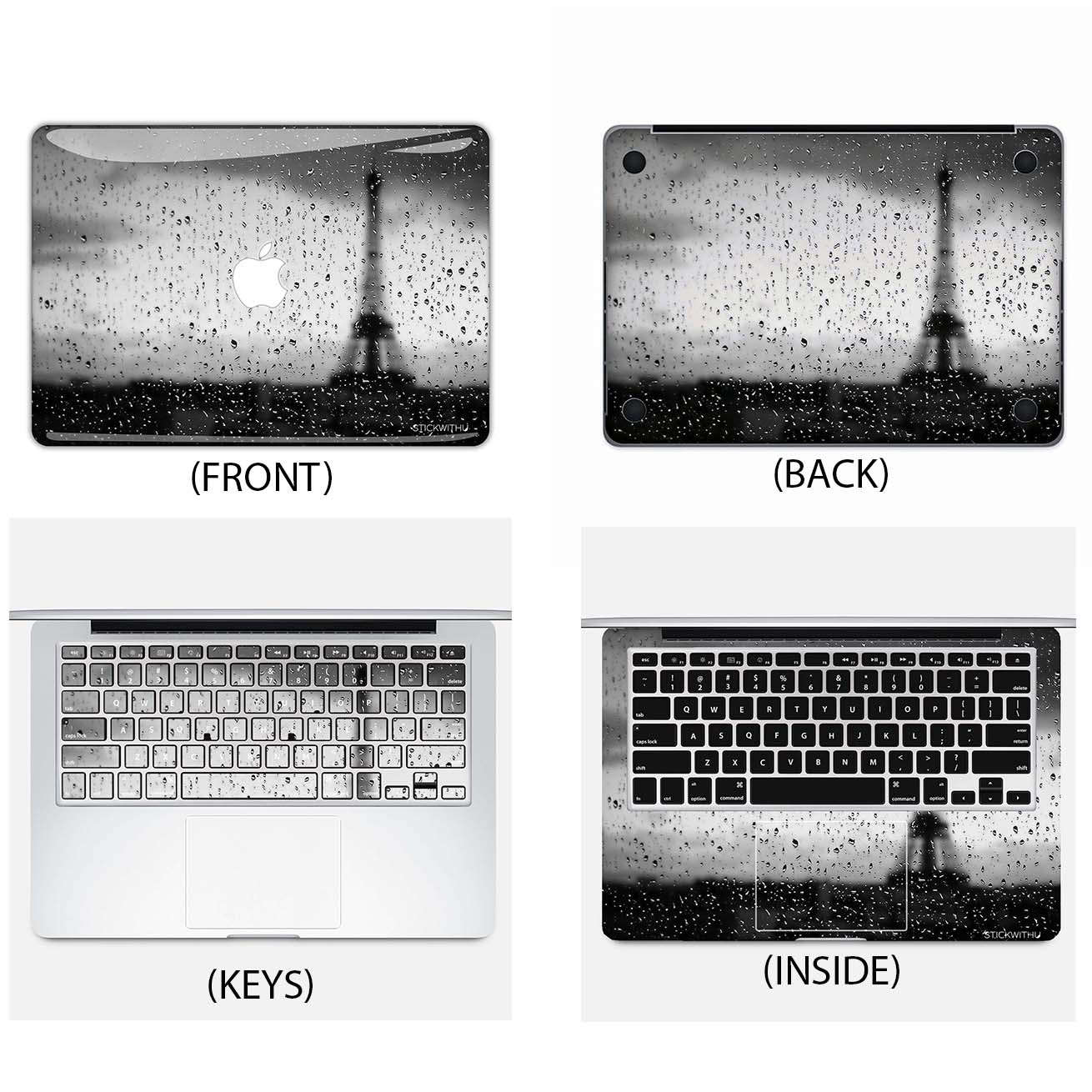 Sticker pluie MacBook ville Sticker MacBook Paris Stickers MacBook macbook Stickers MacBook France Skin MacBook MacBook Pro MacBook Eiffel MS 004