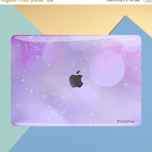 Purple MacBook skin| Pastel MacBook decal glitter macbook sticker macbook pro 15 macbook   macbook sticker 11 inch Laptop Skin MS 358