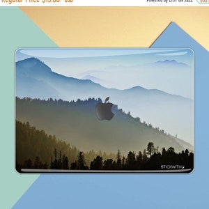 Calcomanía de montaña para MacBook, calcomanía de naturaleza para MacBook, calcomanía de bosque para MacBook, calcomanía de paisaje para MacBook, calcomanía de naturaleza para MacBook Pro Air MS 278