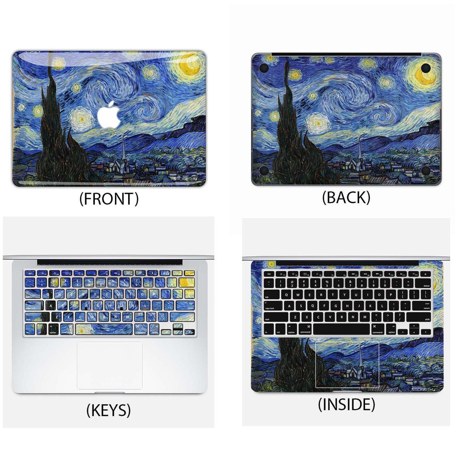 Starry Night MacBook Skin Art MacBook Decal Painting MacBook Sticker — free download