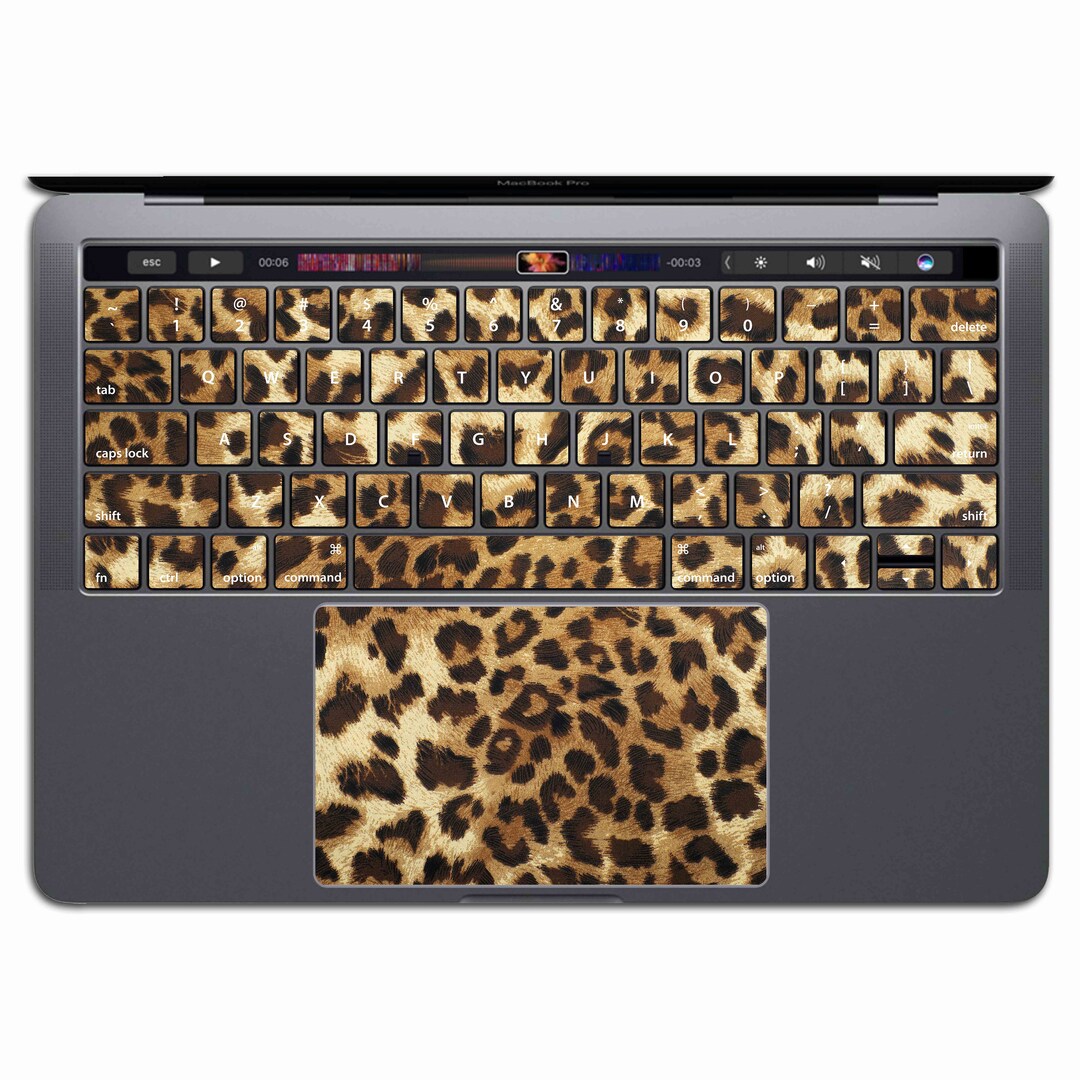 Leopard MacBook Keyboard Sticker | MacBook Keyboard Decal Pro 13