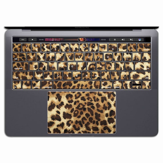 Leopard MacBook Keyboard Sticker | MacBook Keyboard Decal Pro 13