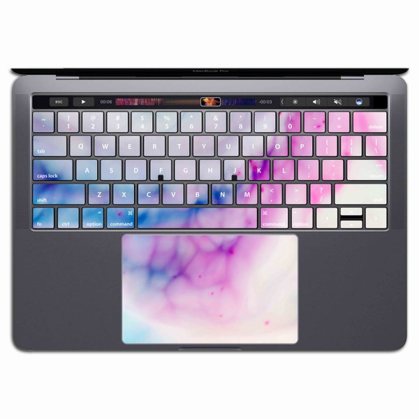 Marble   | Pink MacBook Keyboard Stickers MacBook Keyboard Decal Vinyl Air 13 15 Pastel Abstract MS 335