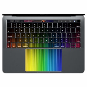 MacBook-tangentbordsdekal Regnbågsfärgad MacBook-dekal MacBook-klistermärke Tangenter Färgspektrum MacBook Pro MacBook Air 13 Mönster KX 101