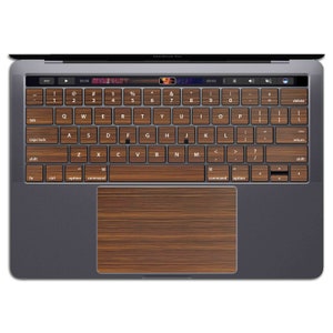 Wood MacBook Keyboard Decal Stickers | MacBook Keyboard Stickers   Vinyl Pro 13   11 12 KX 046