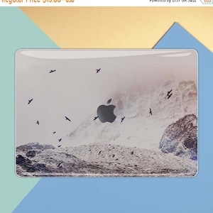 Mountain macbook decal | nature macbook sticker birds macbook skin snow mountain macbook Sticker cover macbook pro skin macbook air MS 311