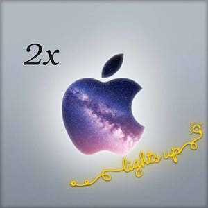 Apple MacBook Decal Space Apple Logo MacBook Sticker Purple GLOWING Apple Decal Galaxy MacBook Skin Stars Pro Air Apple Sticker Sky L 119x2