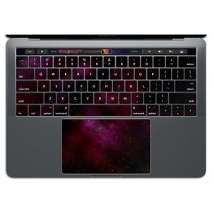 Space MacBook Decal Star MacBook Keyboard Sticker Galaxy Vinyl Keypad MacBook Pro Decal MacBook Air Red MS 018 image 1