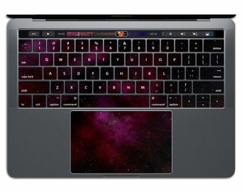 Space MacBook Aufkleber Star MacBook Tastatur Aufkleber Galaxy Vinyl Keypad MacBook Pro Aufkleber MacBook Air Red MS 018