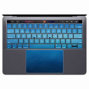Blue Gradient   | MacBook Keyboard Stickers MacBook Keyboard Decal Vinyl Air 13 Keyboard Water MS 285