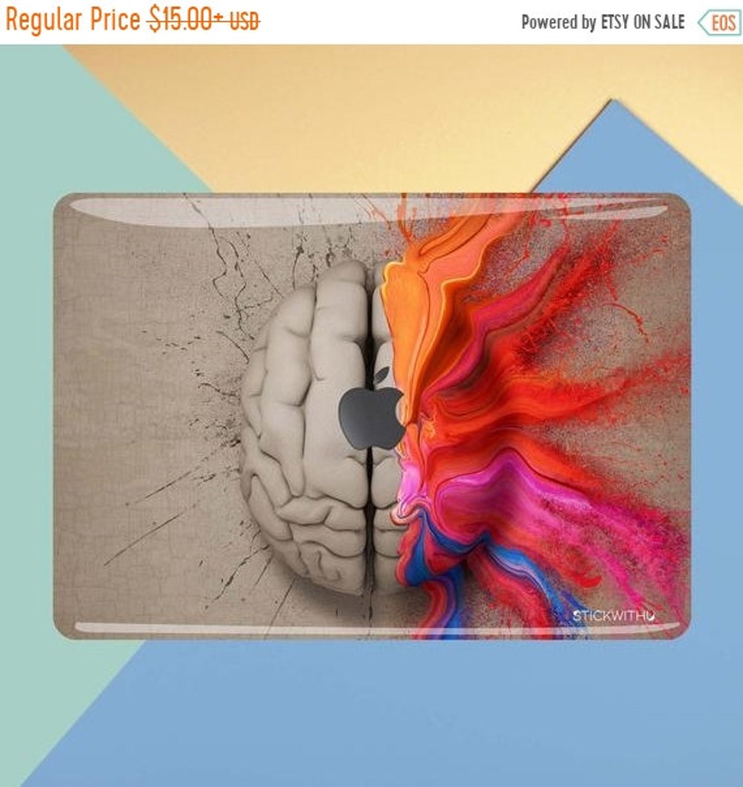 Painting MacBook Skin Left Right Brain MacBook Decal MacBook Sticker ...