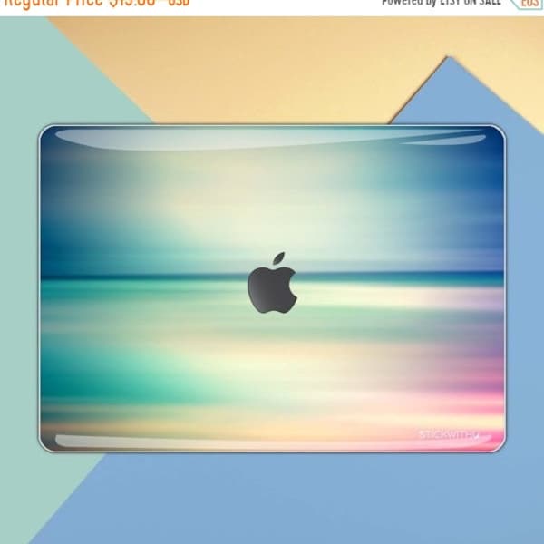 MacBook Skin Pastel Gradient MacBook Sticker Cover MacBook Skin Abstract Beach MacBook Sticker MacBook Decal   Sticker MS 098