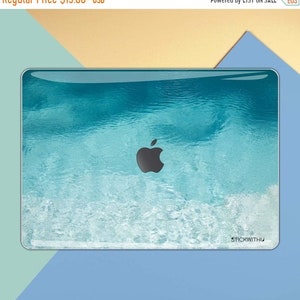 Wasser Textur Macbook Aufkleber Wasser Muster Macbook Sticker Blau Wasser Hülle Apple Sticker Hülle MS 110