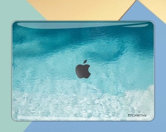 water texture macbook decal water pattern macbook sticker blue water macbook skin macbook Sticker cover MS 110