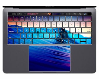 MacBook キーボードステッカー ビニール 海の波 MacBook キーパッド 水 ステッカー ビーチ MacBook Pro 13 Air MS 022